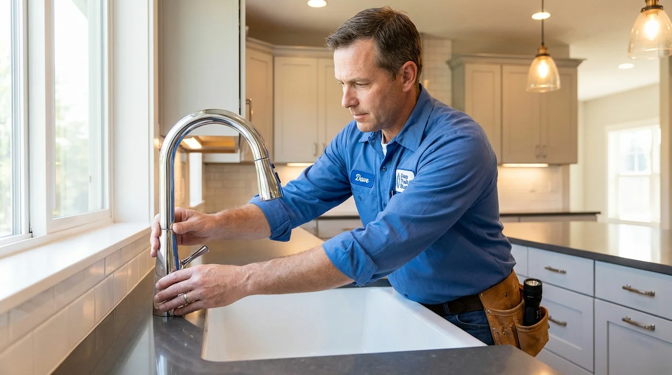 Kitchen faucet installation by Johns Plumbing LLC in Hobe Sound